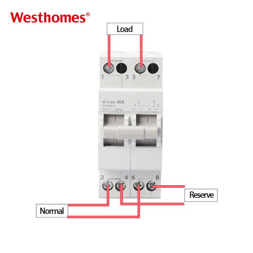 230V 2P 40A Din Rail Transfer Switch