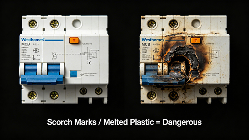 Scorch Marks Melted Plastic