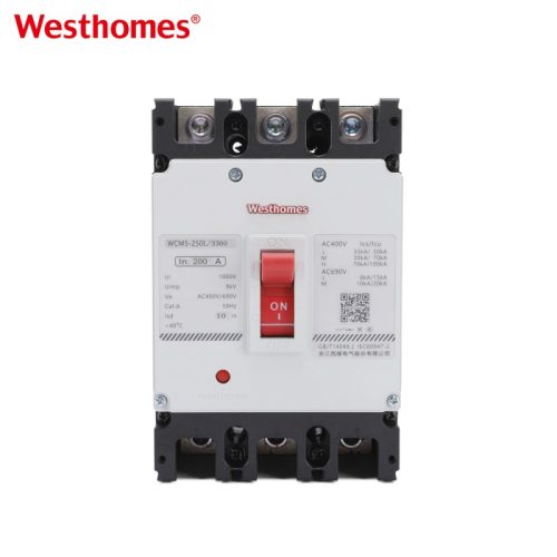 WCM5 series Double cover MCCB Moulded Case Circuit Breaker