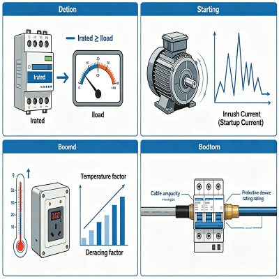 How do I select the correct amperage rating for a new circuit protection device?
