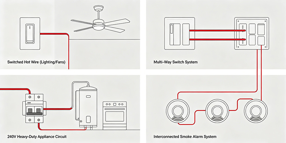 Major Applications of Red Wires