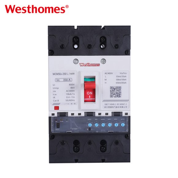 WCM5Ex-250 MCCB 400V Electronic Trip Circuit Breaker