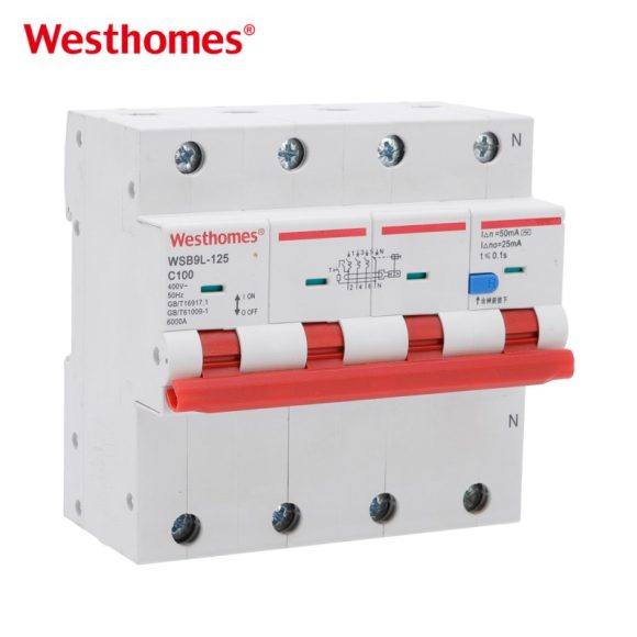 WSB9L-125 Residual Current Circuit Breaker with Overload & Overvoltage Protection