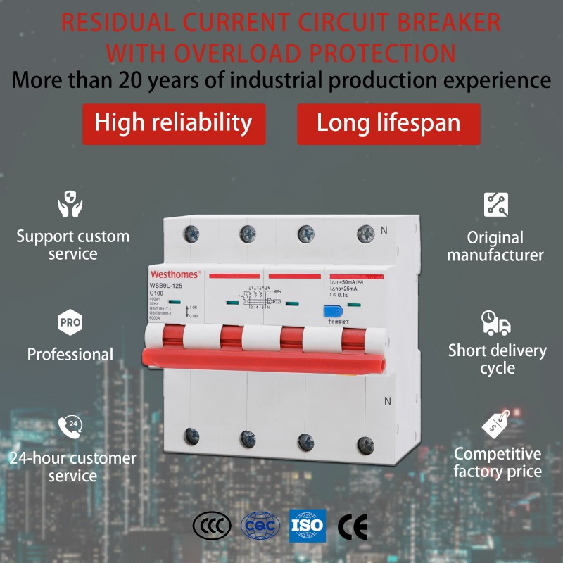 WSB9L-125 Residual Current Circuit Breaker