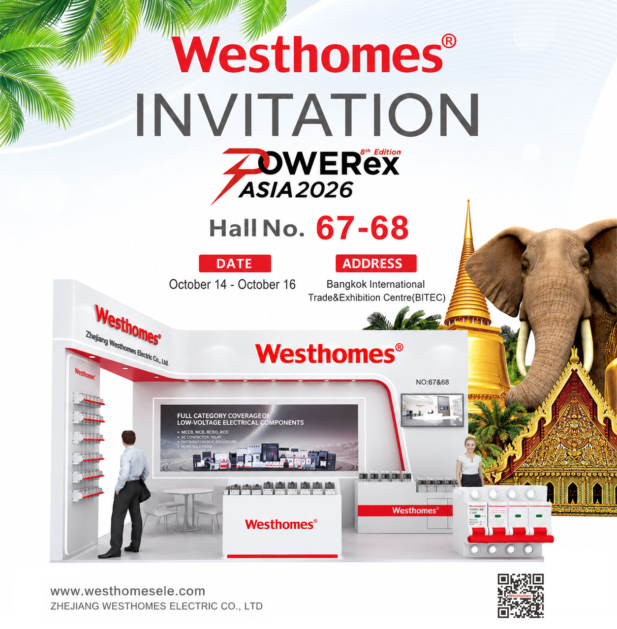 Westhomes Invites You to Powerex Asia 2026 Thailand Exploring New Opportunities in Low-Voltage Electrical Solutions
